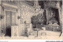 AJQP2-0162 - ARCHITECTURE - CHÂTEAU DE FONTAINEBLEAU - CHAMBRE DE MARIE-ANTOINETTE  - Châteaux