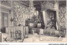 AJQP1-0120 - ARCHITECTURE - PALAIS DE FONTAINEBLEAU - CHAMBRE A COUCHER DE MARIE-ANTOINETTE  - Châteaux