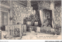 AJQP1-0120 - ARCHITECTURE - PALAIS DE FONTAINEBLEAU - CHAMBRE A COUCHER DE MARIE-ANTOINETTE  - Castles