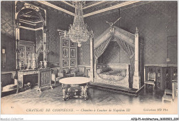 AJQP1-0113 - ARCHITECTURE - CHATEAU DE COMPIEGNE - CHAMBRE A COUCHER DE NAPOLEON III  - Châteaux