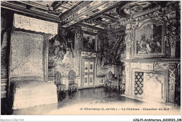 AJQP1-0100 - ARCHITECTURE - CHEVERNY - LE CHATEAU - CHAMBRE DU ROI  - Castles