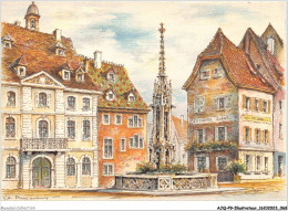 AJQP9-0873 - ILLUSTRATEUR - ALTKIRCH - L'HÔTEL DE VILLE ET LA VIEILLE FONTAINE  - Sonstige & Ohne Zuordnung