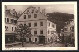 AK Mariazell, Hotel Zum Gold. Greifen, Neustädtergasse 75  - Altri & Non Classificati