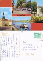 Pirna Markt, Karl-Marx-Straße, Dampferanlegestelle, Postsäule 1987 - Pirna