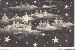 AJQP6-0593 - BEBE - BEBES DANS LES ETOILES  - Babies