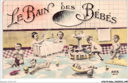 AJQP6-0555 - BEBE - LE BAINS DES BEBES  - Bébés