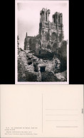 Reims Reims La Cathédrale Dans Les Ruines Foto Ansichtskarte WK1 1918 - Other & Unclassified