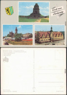 Leipzig 1. Völkerschlachtdenkmal, 2. Neues Rathaus, 3. Altes Rathaus 1965 - Leipzig