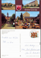 Elsterwerda Wikow Elsterbrunnen, Markt, Blumenstraße, Oberschule, Café 1981 - Elsterwerda