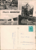 Kriebstein Großgaststätte -  Gästebereich, Burg   Talsperre  Segelbooten 1960 - Altri & Non Classificati