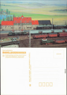 HO-Zimmeranlage Von Günter Lehnert, Dresden (1980); Bahnhofsgebäude,  1987 - Eisenbahnen