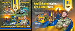 Sierra Leone 2023, Zaluzhnyi Receives Hero Of Ukraine Award, 4val In BF+BF - Sierra Leone (1961-...)