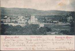 Postkarte Gruss Aus Biel, Unterer Tschäris, Zum: 65B, Mi: 53Y, ⵙ BIENNE TRANSIT 13.lX.1900 - Bienne