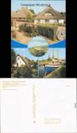 Wustrow (Mecklenburgische Seenplatte) Rohrdachhäuser, Neue Straße,  Hafen 1987 - Altri & Non Classificati