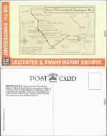 Leicester & SWannington Railway - 100 Jahre Ansichtskarte  1982 - Trains