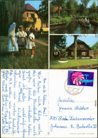 Lübbenau (Spreewald)  Wendische-Trachten, Spreewaldkahn, Landschaftsgebiet 1972 - Luebbenau