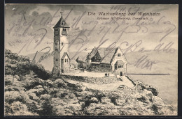 Künstler-AK Weinheim / B., Die Wachenburg  - Weinheim