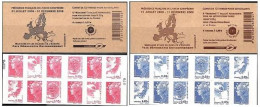 France 2008 Marianne Definitives EU Peace Paix Set Of 2 Booklets MNH - 2004-2008 Marianne Of Lamouche