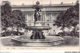 AJSP5-75-0493 - PARIS - Le Square Louvois Et La Bibliothèque Nationale - Piazze