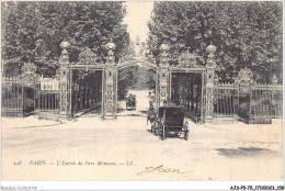 AJSP5-75-0483 - PARIS - L'entrée Du Parc Monceau - Parks, Gardens