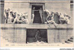 AJSP5-75-0491 - PARIS - Cimetière Du Père-lachaise - Détail Du Monument Aux Morts - Other Monuments