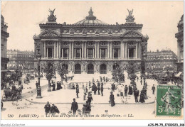 AJSP5-75-0477 - PARIS - La Place De L'opéra Et La Station Du Métropolitain - Places, Squares