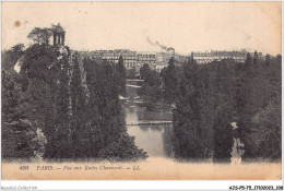 AJSP5-75-0458 - PARIS - Vue Aux Buttes Chaumont  - Parcs, Jardins