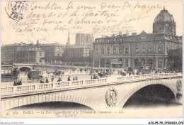 AJSP5-75-0442 - PARIS - Le Pont Saint-michel Et Le Tribunal De Commerce - Puentes