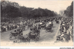 AJSP4-75-0401 - PARIS - L'avenue Du Bois De Boulogne - Le Retour Des Courses - Squares