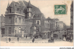 AJSP4-75-0395 - PARIS - Le Conservatoire Des Arts Et Métiers Et La Rue Reaumur - Ambachten In Parijs