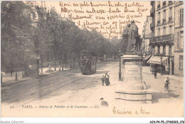 AJSP4-75-0391 - PARIS - Statues De Pelletier Et De Caventou - Standbeelden