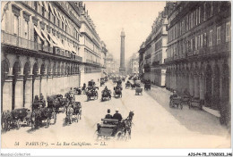 AJSP4-75-0376 - PARIS - La Rue Castiglione - Squares