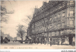 AJSP4-75-0370 - PARIS - Le Boulevard Saint-michel - Squares