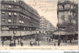 AJSP4-75-0365 - PARIS - La Rue Lafayette Et Le Carrefour De La Chaussée D'antin - Markten, Pleinen