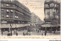 AJSP4-75-0365 - PARIS - La Rue Lafayette Et Le Carrefour De La Chaussée D'antin - Piazze