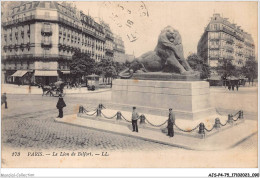 AJSP4-75-0348 - PARIS - Le Lion De Belfort - Standbeelden