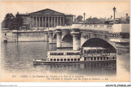 AJSP4-75-0355 - PARIS - La Chambre Des Députés Et Le Pont De La Concorde - The River Seine And Its Banks