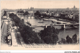 AJSP4-75-0354 - PARIS - Vue Sur La Seine Prise Du Pavillon De Flore - The River Seine And Its Banks