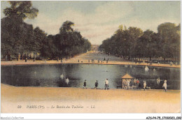 AJSP4-75-0349 - PARIS - Le Bassin Des Tuileries - De Seine En Haar Oevers
