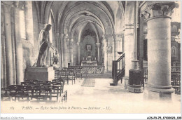 AJSP3-75-0302 - PARIS - église Saint-julien Le Pauvre - Intérieur - Chiese