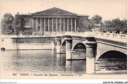 AJSP3-75-0271 - PARIS - Chambre Des Députés - Parliament - Die Seine Und Ihre Ufer