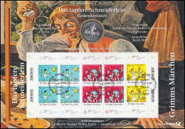 3438-3440 Grimms Märchen: Das Tapfere Schneiderlein - Numisblatt 3/2019 - Enveloppes Numismatiques