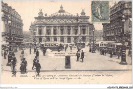 AJSP3-75-0254 - PARIS - La Place De L'opéra Et L'academie Nationale De Musique - Théâtre De L'opéra - Piazze