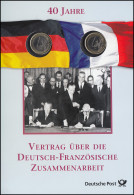 Numis-Faltblatt 40 Jahre Vertrag über Die Deutsch-Französische Zusammenarbeit - Numisbriefe