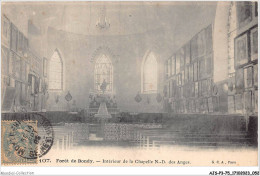 AJSP3-75-0229 - FORET DE BONDY - Intérieur De La Chapelle Notre-dame Des Anges - Iglesias
