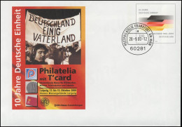 USo 16 PHILATELIA Leipzig 2000, VS-O Frankfurt 28.09.2000 - Briefomslagen - Ongebruikt