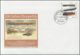 USo 17 Sindelfingen 100 Jahre Zeppelin 2000, VS-O Frankfurt 12.10.2000 - Briefomslagen - Ongebruikt