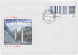 USo 40 Germanisches Nationalmuseum Nürnberg 2002, VS-O Frankfurt 4.7.2002 - Covers - Mint