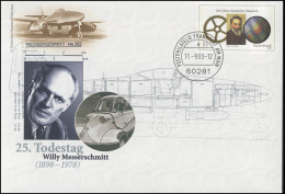 USo 62 Messerschmitt 2003 Und Deutsches Museum, VS-O Frankfurt 11.9.2003 - Covers - Mint