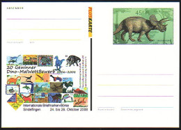 PSo 98 Sindelfingen - Dinosaurier-Malwettbewerb 2008, ** - Postcards - Mint